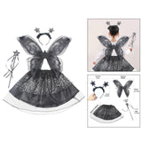 Maxbell Tutu Skirt Set Cosplay Wing Rod for Stage Performance Holiday Birthday Party