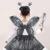 Maxbell Tutu Skirt Set Cosplay Wing Rod for Stage Performance Holiday Birthday Party