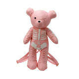 Maxbell Skeleton Bear Backpack Cartoon Female Daypack for Party Travel Creative Gift Pink