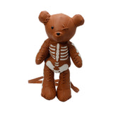 Maxbell Skeleton Bear Backpack Cartoon Female Daypack for Party Travel Creative Gift Brown