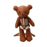 Maxbell Skeleton Bear Backpack Cartoon Female Daypack for Party Travel Creative Gift Brown