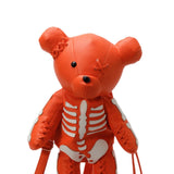Maxbell Skeleton Bear Backpack Cartoon Female Daypack for Party Travel Creative Gift Orange