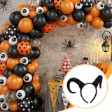 Maxbell Antelope Horns Headband Unique Hair Band for Festival Masquerade Theme Party Black