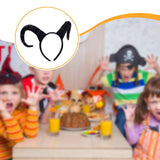 Maxbell Antelope Horns Headband Unique Hair Band for Festival Masquerade Theme Party Black