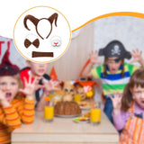 Maxbell Antelope Horns Headband Unique Hair Band for Carnival Masquerade Theme Party Brown
