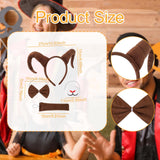 Maxbell Antelope Horns Headband Unique Hair Band for Carnival Masquerade Theme Party Brown