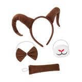Maxbell Antelope Horns Headband Unique Hair Band for Carnival Masquerade Theme Party Brown