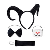 Maxbell Antelope Horns Headband Unique Hair Band for Carnival Masquerade Theme Party Black