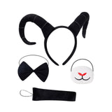Maxbell Antelope Horns Headband Unique Hair Band for Carnival Masquerade Theme Party Black