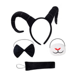 Maxbell Antelope Horns Headband Unique Hair Band for Carnival Masquerade Theme Party Black