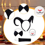 Maxbell Antelope Horns Headband Unique Hair Band for Carnival Masquerade Theme Party Black