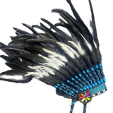 Maxbell Feather Headdress Adults Halloween Stage Performance Indian Native Headdress