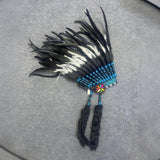 Maxbell Feather Headdress Adults Halloween Stage Performance Indian Native Headdress