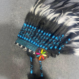Maxbell Feather Headdress Adults Halloween Stage Performance Indian Native Headdress