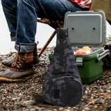 Maxbell Outdoor Tackle Bag Organizer Gift Fishing Fanny Pack for Fishing Travel Work Gray