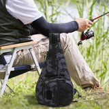 Maxbell Outdoor Tackle Bag Organizer Gift Fishing Fanny Pack for Fishing Travel Work Gray