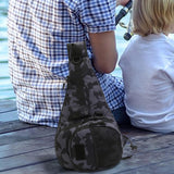 Maxbell Outdoor Tackle Bag Organizer Gift Fishing Fanny Pack for Fishing Travel Work Gray