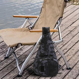 Maxbell Outdoor Tackle Bag Organizer Gift Fishing Fanny Pack for Fishing Travel Work Gray