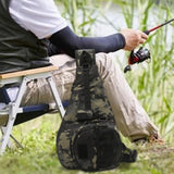 Maxbell Outdoor Tackle Bag Organizer Gift Fishing Fanny Pack for Fishing Travel Work Green