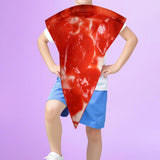 Maxbell Pizza Costume Props Halloween Outfit for Themed Parties Festivities Carnival Length 71cm