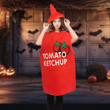 Maxbell Ketchups Bottle Costume Halloween Costume for Halloween Carnival Theme Party