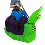 Maxbell Inflatable Costume Ride Snail Blow up Costume for Stage Performance Festival Adults