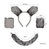 Maxbell Wolf Costume Role Play Cosplay Halloween Cosplay for Women Children Supplies