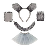 Maxbell Wolf Costume Role Play Realistic Accessories Wolf Tail for Girls Adults Kids