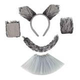 Maxbell Wolf Costume Role Play Realistic Accessories Wolf Tail for Girls Adults Kids