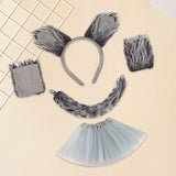 Maxbell Wolf Costume Role Play Realistic Accessories Wolf Tail for Girls Adults Kids