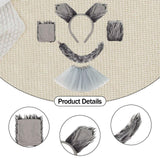 Maxbell Wolf Costume Role Play Realistic Accessories Wolf Tail for Girls Adults Kids