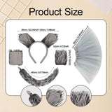Maxbell Wolf Costume Role Play Realistic Accessories Wolf Tail for Girls Adults Kids