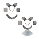 Maxbell Wolf Giraffe Costume Cosplay Headband for Dress up Performance Themed Parties No Skirt