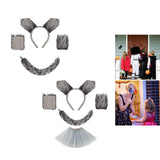 Maxbell Wolf Giraffe Costume Cosplay Headband for Dress up Performance Themed Parties No Skirt