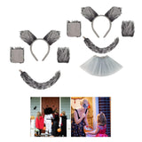 Maxbell Wolf Giraffe Costume Cosplay Headband for Dress up Performance Themed Parties No Skirt
