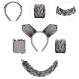 Maxbell Wolf Giraffe Costume Cosplay Headband for Dress up Performance Themed Parties No Skirt