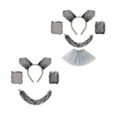Maxbell Wolf Giraffe Costume Cosplay Headband for Dress up Performance Themed Parties No Skirt