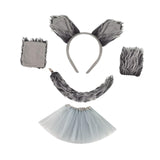 Maxbell Wolf Giraffe Costume Cosplay Headband for Dress up Performance Themed Parties with Skirt