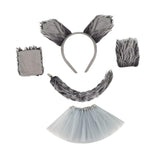 Maxbell Wolf Giraffe Costume Cosplay Headband for Dress up Performance Themed Parties with Skirt