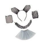 Maxbell Wolf Giraffe Costume Cosplay Headband for Dress up Performance Themed Parties with Skirt
