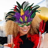 Maxbell Masquerade Mask Women Men Elegant Party Face Mask for Carnival Decor Cosplay