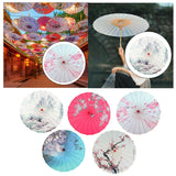 Maxbell Chinese Oiled Paper Umbrella Oil Paper Parasol for Stage Performance Dancing Style A