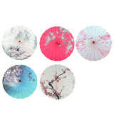 Maxbell Chinese Oiled Paper Umbrella Oil Paper Parasol for Stage Performance Dancing Style A