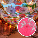 Maxbell Chinese Oiled Paper Umbrella Oil Paper Parasol for Stage Performance Dancing Style B