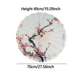 Maxbell Chinese Oiled Paper Umbrella Oil Paper Parasol for Stage Performance Dancing Style C