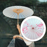 Maxbell Chinese Oiled Paper Umbrella Oil Paper Parasol for Stage Performance Dancing Style D