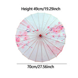 Maxbell Chinese Oiled Paper Umbrella Oil Paper Parasol for Stage Performance Dancing Style D