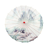 Maxbell Chinese Oiled Paper Umbrella Oil Paper Parasol for Stage Performance Dancing Style E