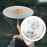 Maxbell Chinese Oiled Paper Umbrella Oil Paper Parasol for Stage Performance Dancing Style E