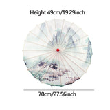 Maxbell Chinese Oiled Paper Umbrella Oil Paper Parasol for Stage Performance Dancing Style E